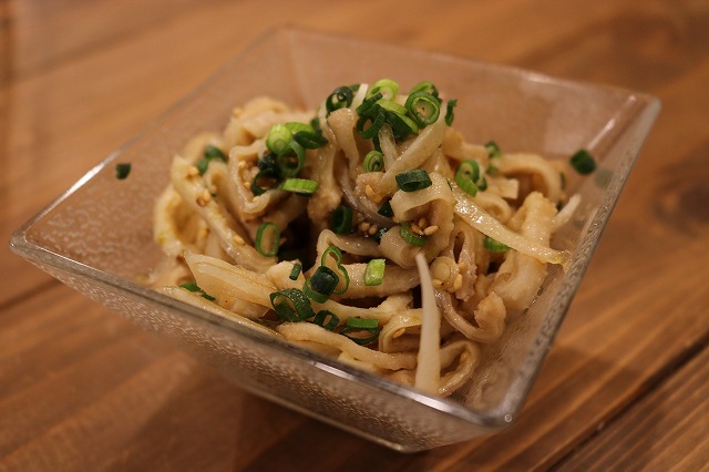 メニュー_地鶏皮酢物